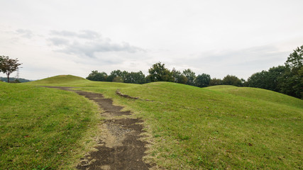 秋の草刈古墳群の風景