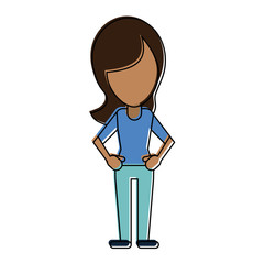 Fototapeta premium woman avatar head icon image vector illustration design