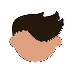 man avatar head icon image vector illustration design