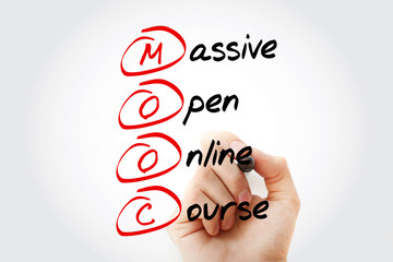 MOOC - Massive Open Online Course, acronym business concept