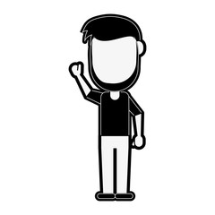 man avatar full body icon image vector illustration design