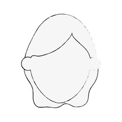 woman avatar head icon image vector illustration design