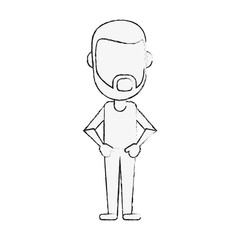 man avatar full body icon image vector illustration design