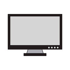 Computer screen monitor icon vector illustration graphic design