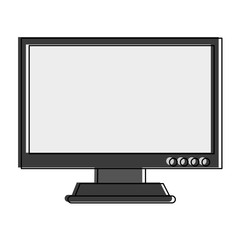 Computer screen monitor icon vector illustration graphic design
