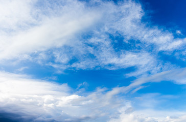 Obraz premium colorful dramatic sky with cloud at sunset.