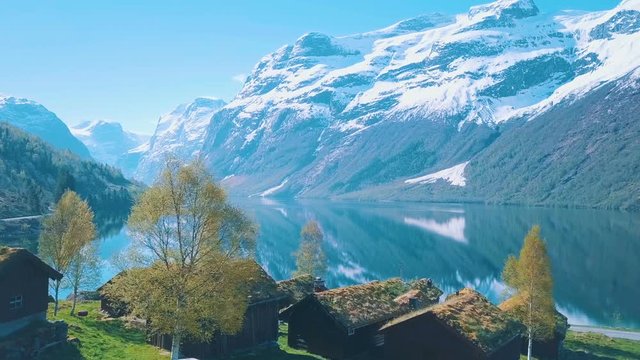 Idyllic norwegian landscape