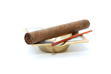 Cigar On Ashtray