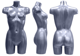 mannequin, three angles