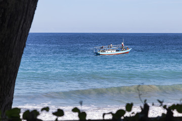 A fishing boat, which provides an important staple of local people in the region of Paga, East Nusa Tenggara, Indonesia.