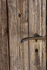 closed old wooden door, vintage background