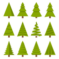 Christmas Trees Set