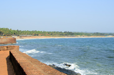 Beautiful beach with tropical nature