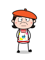 Surprised Face - Cartoon Artist Vector Illustration