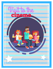 Visit to Cinema on 3D Film with Pack of Popcorn