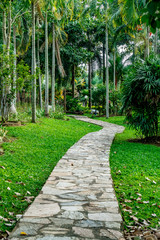 Concrete Pathway in garden