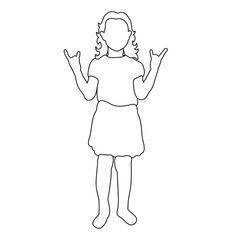 vector, sketch child
