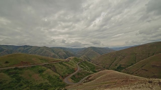 Oregon Route Highway OR 3 approaching the Wallowa Mountains
