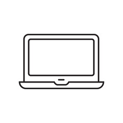 Laptop icon. Modern simple flat device sign. Vector illustration.