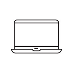 Modern laptop icon. Modern simple flat device sign. Vector illustration