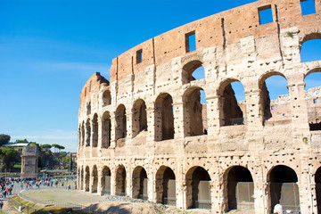 view of the colosseum in rome