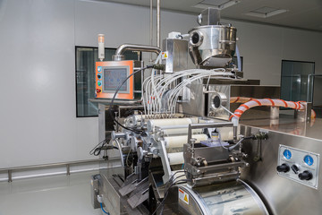 Photo production, clean room with stainless steel hardware