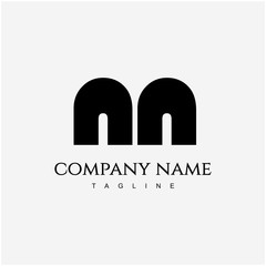 NN Company Logo Vector Template Design