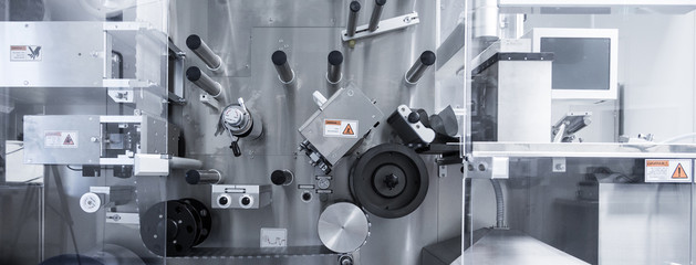 Photo production, clean room with stainless steel hardware