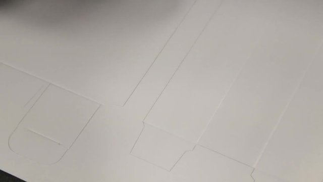 Robot blade die cutting paper