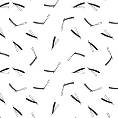 razor seamless pattern