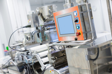 plant picture, machine with control panel, steel machines, manufacture