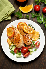 Chicken breast and vegetable salad
