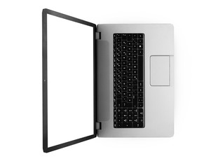3d rendering of a laptop