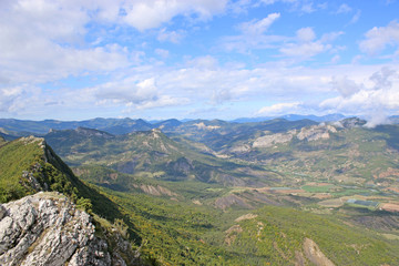 view from the Chabre, French Alps