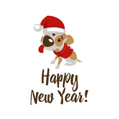Fototapeta na wymiar Happy new year greeting card