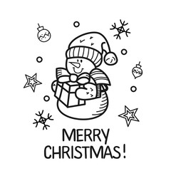 Christmas illustration hand drawn.