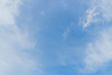 Clouds in the air in the afternoon.