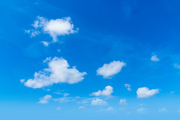 Air clouds in the blue sky.