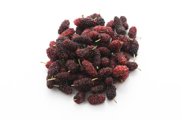 mulberry on isolated white background



