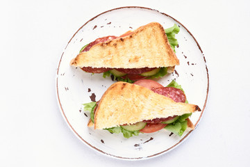 Sandwiches, top view