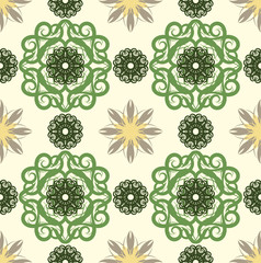 Seamless abstract floral pattern,mandala pattern