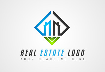 Creative Real Estate Logo design for brand identity, company profile or corporate logos with clean elegant and modern style.