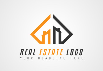 Creative Real Estate Logo design for brand identity, company profile or corporate logos with clean elegant and modern style.