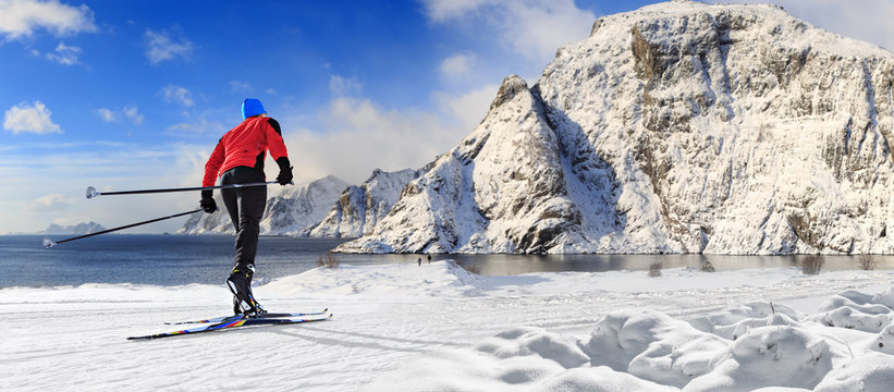 cross-country skiing