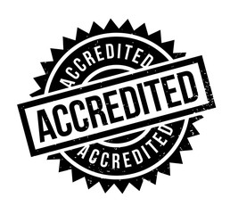 Obraz premium Accredited rubber stamp. Grunge design with dust scratches. Effects can be easily removed for a clean, crisp look. Color is easily changed.