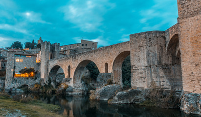 Fototapeta premium Medieval village called Besalú, is located in Catalonia