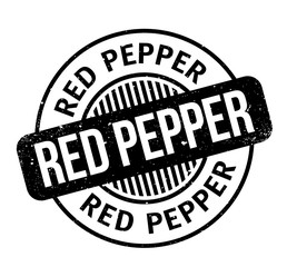 Red Pepper rubber stamp. Grunge design with dust scratches. Effects can be easily removed for a clean, crisp look. Color is easily changed.