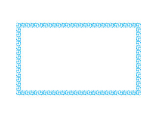 abstract artistic creative blue border