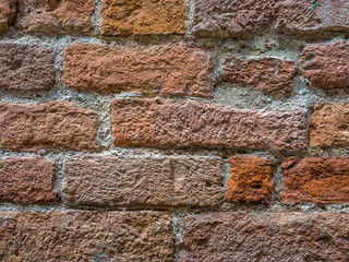 Mauer aus Backstein