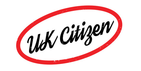 UK Citizen rubber stamp. Grunge design with dust scratches. Effects can be easily removed for a clean, crisp look. Color is easily changed.